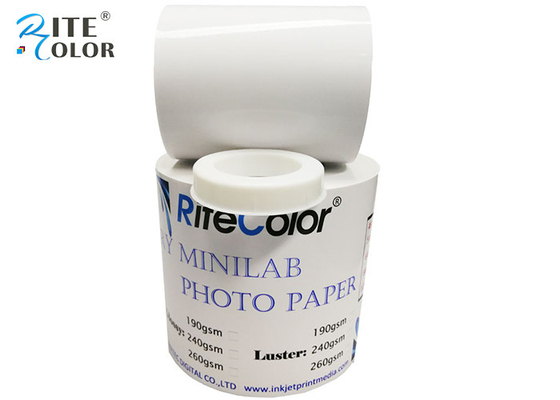 Pouce 260gsm 6 X imperméable de papier de laboratoire de photo brillante sèche de Minilab RC 65 M