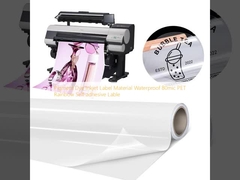 Étiquette à jet d'encre de colorant Pigment Matériau imperméable à l'eau 80mic étiquette autoadhésive PET arc-en-ciel
