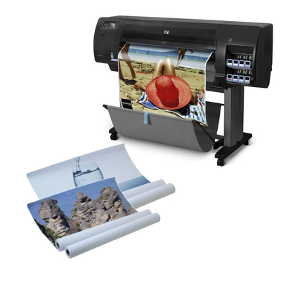 Ruloir de papier photo à jet d'encre aqueux de 260 grammes RC Luster pour l'impression Epson