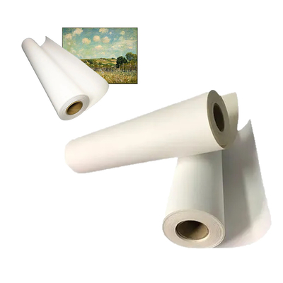 Rouleau de toile de polyester à jet d'encre mat imperméable pour l'impression d'encre colorante pigmentée