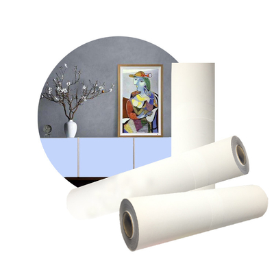 Rouleau de toile en coton poly blanc mat pour l'impression à grand format