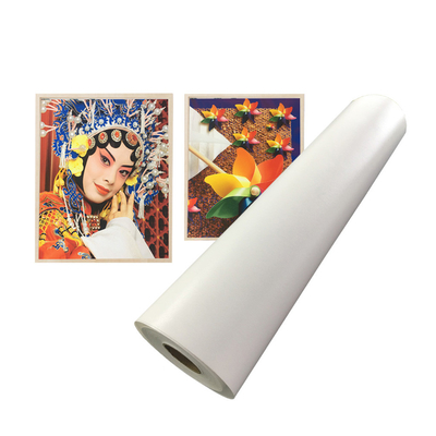 Rouleau de toile de polyester brillant pour l'impression à jet d'encre de grand format