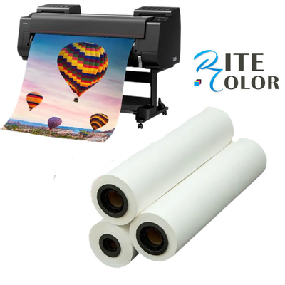 Ruloir de papier photo à jet d'encre en satin de grand format recouvert de résine microporeuse 260g