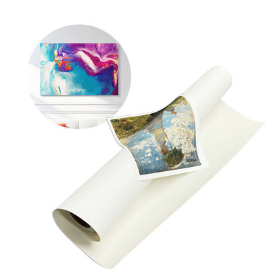 Tissu de toile de polycoton à jet d'encre finition brillante imperméable à l'eau 400gm