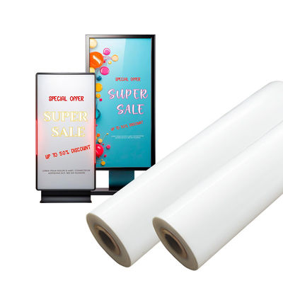 Bon prix Vente d'usine Impression à jet d'encre à 210 microns rétroéclairée Matte PET Film Rolls pour boîte lumineuse / affiche en ligne