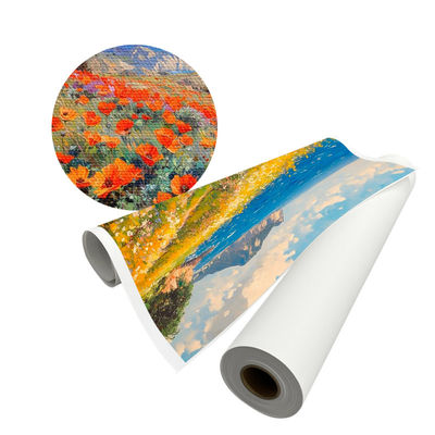 300 grammes de rouleau de toile en polycoton pour imprimante et peinture murale de grand format