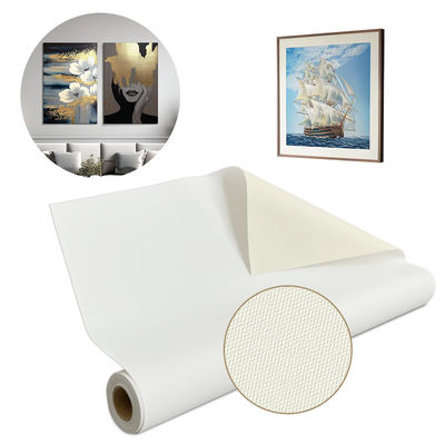 24' / 36' Pigment jet d'encre Grand format Art aqueux mate Blanc toile de coton