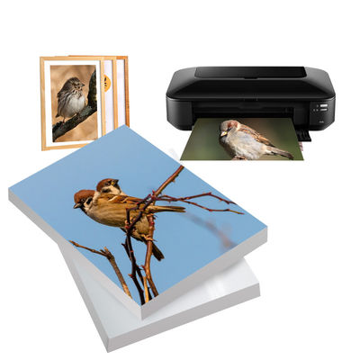 Bon prix 260 gm Papier photo enduit en fonte à surface brillante pour l'impression à jet d'encre en ligne