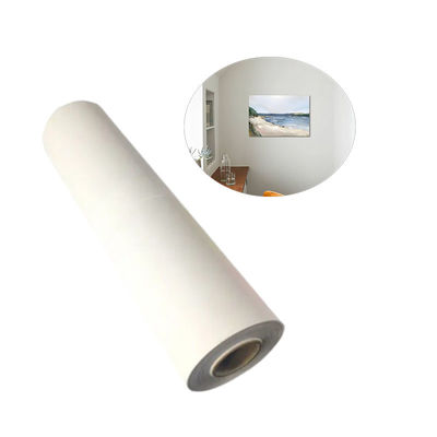 280g de rouleaux de toile de polyester à jet d'encre mat avec revêtement pour peinture murale