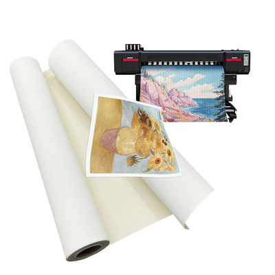 Tissu de coton à jet d'encre mat de 360 gm, imperméable à l'eau et anti-craquage, destiné à la teinture de pigment