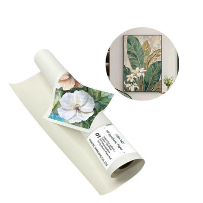 Bon prix 3.2m grand format 380g rouleaux de toile de coton poly mat pour le médium de latéx en ligne