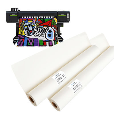 Impression par jet d'encre à base de solvant écologique haute durabilité blanche mate 100% polyester rouleaux de toile