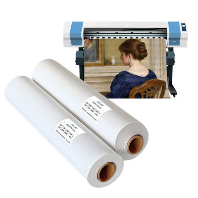 Rouleaux de toile de polyester mat à jet d'encre à base d'eau pour les imprimantes à jet HP Design