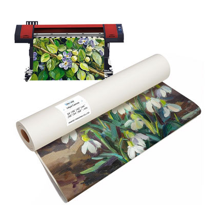 Nouvelle arrivée d'encre colorante pigmentaire à jet d'encre mate de 360 grammes en rouleau de toile de polycoton