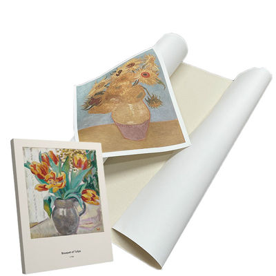 Bon prix Eco-Solvent and Latex Printing Inkjet Polycotton Canvas Fine Textured Matte Surface 380gsm en ligne