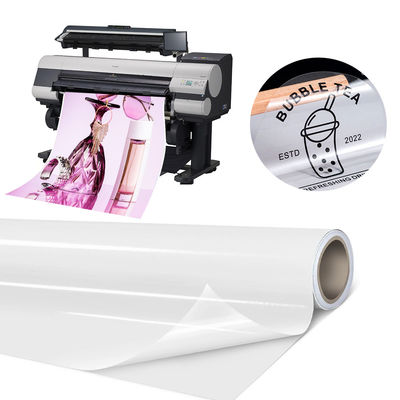 Bon prix 60mic Glossy PET High Transparent Non-Waterproof Self-Adhesive Label en ligne