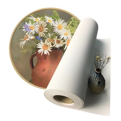 Impression jet d'encre grand format 360gsm mat 100% pur coton sur rouleau pour imprimante Hp