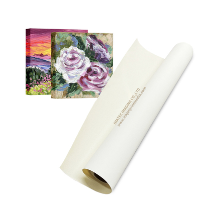 380 grammes de rouleau de toile de polycoton mat large de 36 à 60 pouces pour l'impression UV au latex