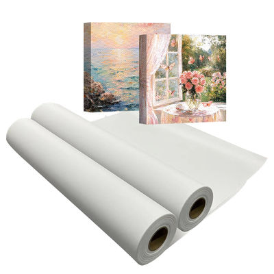 Rouleau de toile de polyester mat sans acide de 280 gm pour imprimantes en latex et UV à solvant écologique avec plusieurs tailles et échantillons gratuits
