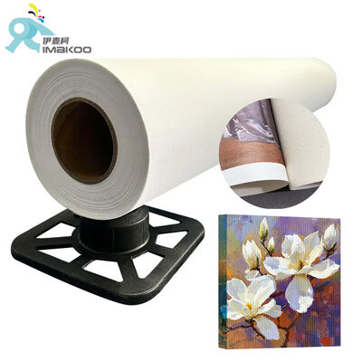 Rouleau de toile en polycoton à jet d'encre imprimable pigmenté 360 g/m², mat pour les arts muraux, les musées et les expositions de galerie