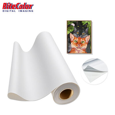350 grammes de toile auto-adhésive imperméable mate pour la peinture murale haute résolution et la décoration intérieure