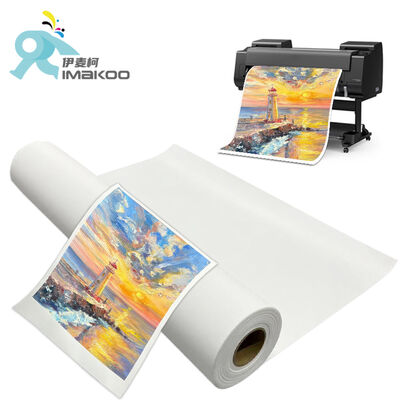 Rouleaux de toile 100% Polyester professionnels, 44 pouces, grand Format, blanc mat, 280g/m², pour impression giclée à jet d'encre