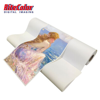 44'' 50' Séchage rapide 380gm toile de polycoton mate pour écologique solvant encres UV de latex idéal pour la reproduction d'art