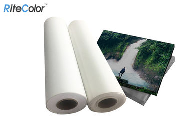 Bon prix Vides auto-adhésifs mats de Rolls du mur 270gsm de toile murale blanche de polyester imperméabilisent en ligne