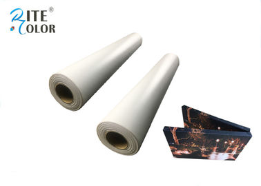 Bon prix Petit pain blanc imperméable de toile de coton de jet d'encre 410gsm mat pour l'encre de colorant/colorant en ligne