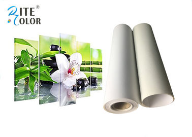 Bon prix petit pain 260g pour rouler des médias dissolvants d'Eco, petit pain mat blanc lumineux de toile d'impression de Digital de polyester en ligne