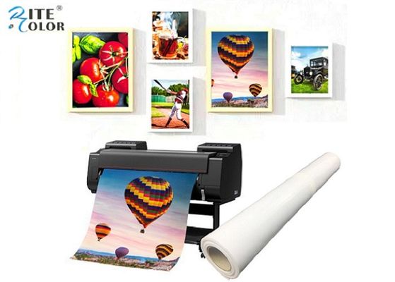 La résine du jet d'encre RC a enduit le petit pain brillant de grand format du papier 190gsm de photo