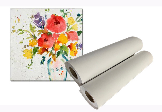 Petit pain de toile de coton d'Inkjet Printable Poly d'artiste pour l'imprimante de grand format